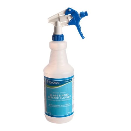 Big 3 Packaging Global Industrial Trigger Spray Bottles For Glass & Hard Surface Cleaner 32 oz. 12/Case GLO-5551-CB0012E
